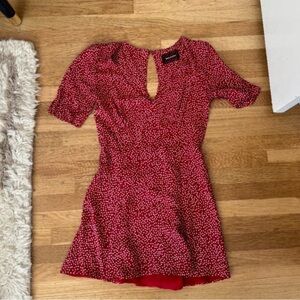 Reformation Red Polka Dot Dress